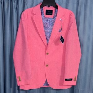 Tailorbyrd Collection Men’s Pink Blazer Sport Coat Jacket Size 38R
